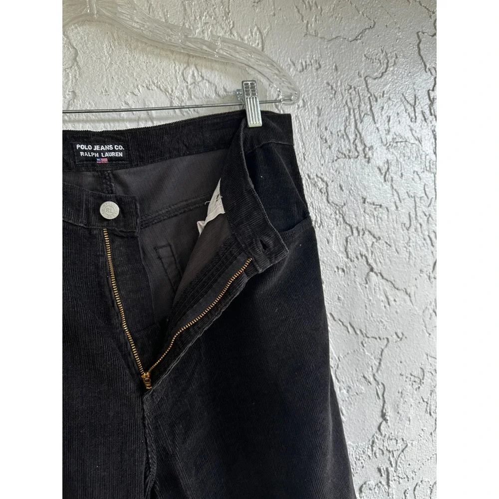 Polo Ralph Lauren Vintage Mens 36x34 Dark Brown Relaxed Corduroy Pants Preppy